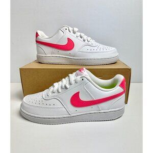 6 Wmns Nike Court Vision Low Next Nature White/Sea Coral/Volt/Black DR9885 101